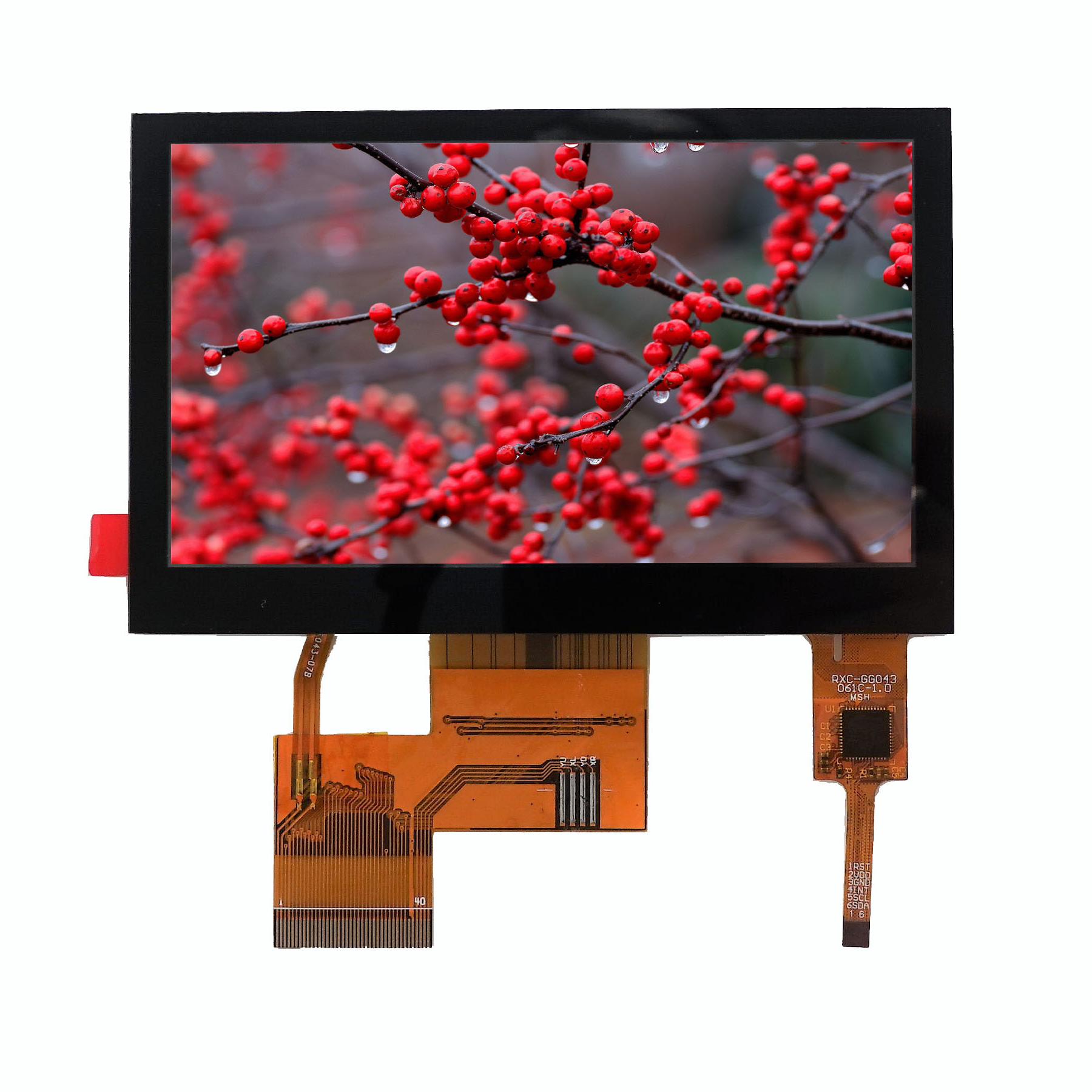 LCD display screen main interface and product description