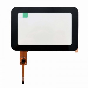 Персонализиран интелигентен дом 5 инча LCD сензорен стъклен модул водоустойчив стъклен капацитивен сензорен екран