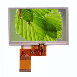4,3-palcový LCD displej s odporovým dotykovým tft zobrazovacím modulom ips lcd 4,3-palcový tft lcd displej TN