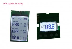 맞춤형 3 10 17 자리 흑백 tn 스크린 14 세그먼트 LCD 디스플레이