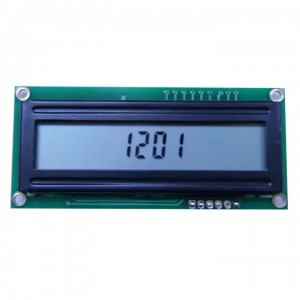 12 digits 6 pin serial reflective lcm segment lcd display module Cob type