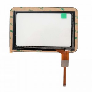 Personalizzat Smart home 5 pulzieri LCD touch ħġieġ modulu ħġieġ reżistenti għall-ilma Skrin tal-pannell tat-Touch capacitiv