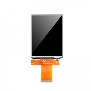 3.2 "TFT-ekrano-fanto Kolora LCD-ekrano kun rezista tuŝekrano LCD-ekrano SPI 3 drato 4 drato