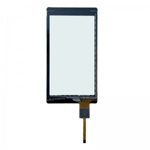 औद्योगिक नियन्त्रण प्रणाली 5 इन्च LCD मनिटर स्क्रिन कस्टम क्यापेसिटिव टच स्क्रिन प्यानल