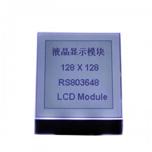 Grafisk typ LCD display modul punktmatris 128*128 punkter COG typ LCD display