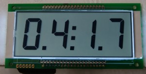 Pantalla LCD de 7 segments de 4 dígits amb retroil·luminació LED blanca