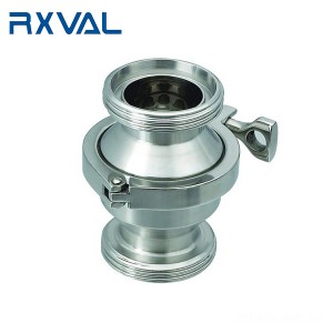 China wholesale 1.5 Tri Clamp Butterfly Valve Factories –  Sanitary check Valve Thread End – Ruixin Valve