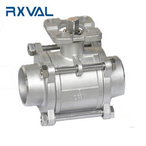 China wholesale Ball Valve With Iso Mounting Pad Manufacturers –  3-PC ISO 5211 Mountain Pad Ball Valve 1000 WOG – Ruixin Valve