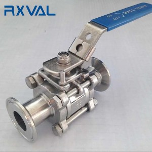 SMS Sanitary Ball Valve with ISO5211 Mounting Pad Clamp End