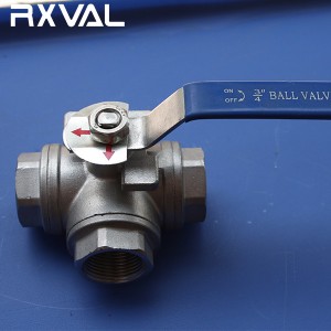 China wholesale 3 Way Hydraulic Ball Valve Manufacturer –  Three-Way Ball Valve with “L” or “T” Type – Ruixin Valve