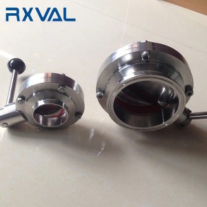 SMS Sanitary Butterfly Valve Clamp End
