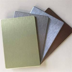 Excellent quality Standard Aluminum Sheet Sizes - Brushed Aluminium Composite Panel sheet / ACP – Ruiyi
