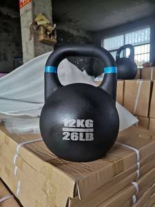 Competition power coated kettlebell