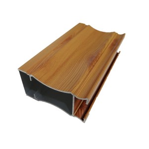 Wood grain transfer aluminum profile
