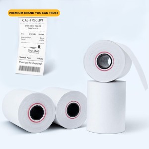 Reasonable price for 2 1/4 X 50\’ Thermal Paper - BPA free 80×80 receipt cash register thermal paper – Sailing