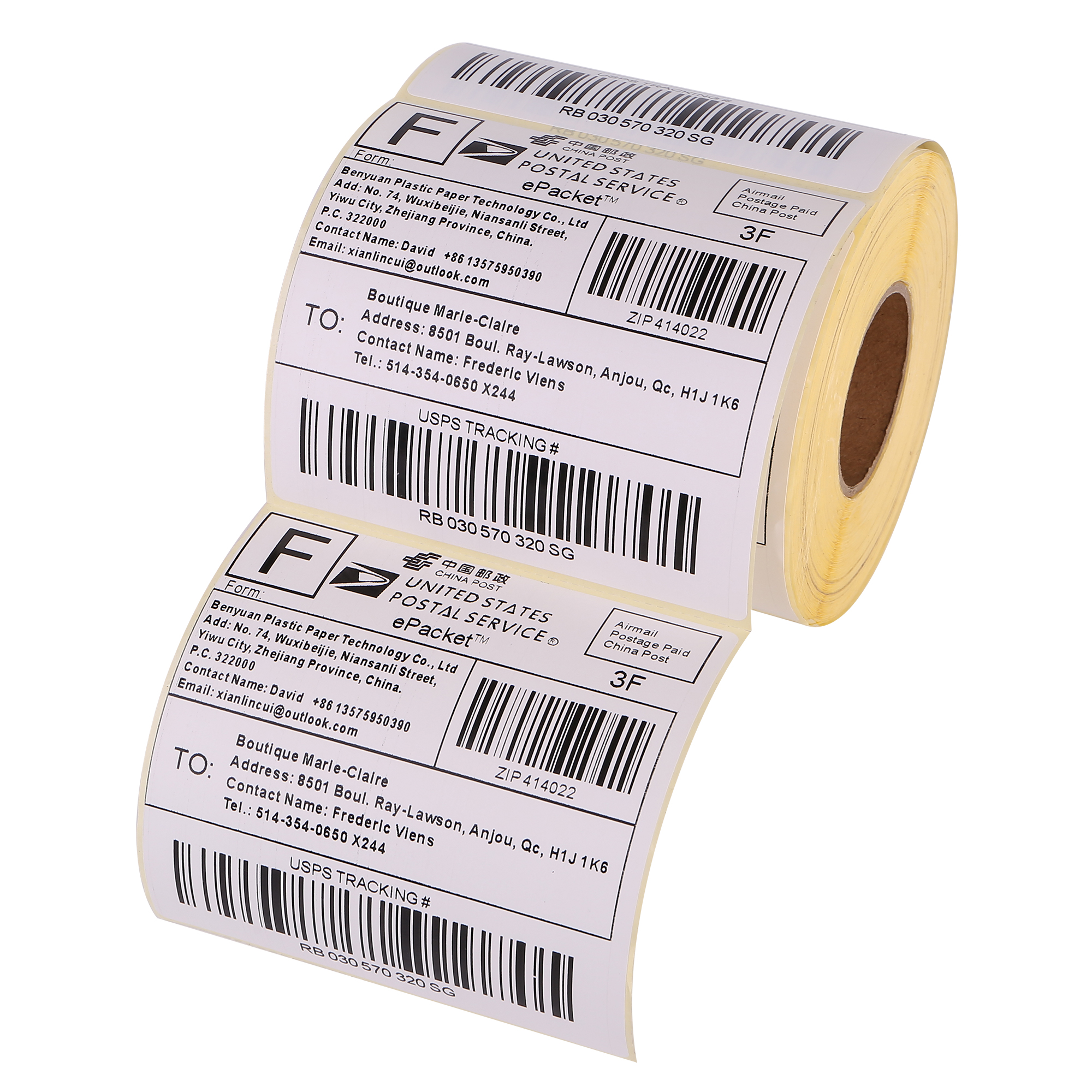 Hot sell 4″x6″ A6 Thermal Sticker Adhesive Blank Shipping Label