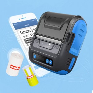 Portable thermal printer 2 in 1 label pos receipt for mobile