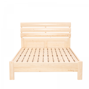 Sampo Kid's Natural Pine bethe e le 'ngoe Solid Pine Wood Bed Frame SP-A-DC003