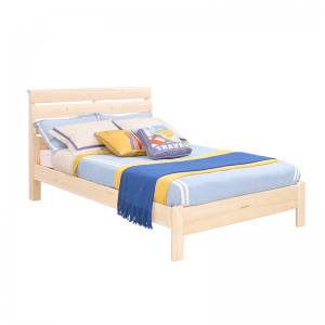 Łóżko pojedyncze Sampo dla dzieci z naturalnej sosny Rama łóżka z litego drewna sosnowego SP-A-DC003