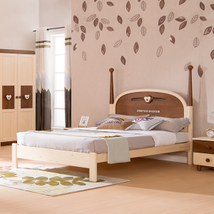 Детская односпальная кровать Sampo серии Natural Pine Zodiac Каркас кровати из массива сосны SP-A-DC043