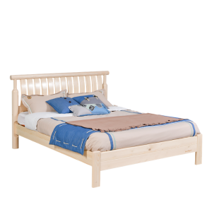 Sampo otroška enojna postelja z mizo in stolom Design iz naravnega bora, enojna postelja, posteljni okvir iz masivnega borovega lesa SP-B-DC017