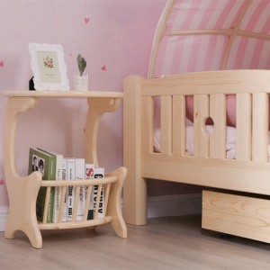 Sampo Kid's Low Bed Natural Pine Design Vana Bed Yepasi neDome Tent Solid Pine Wood Bed Frame SP-B-DC010