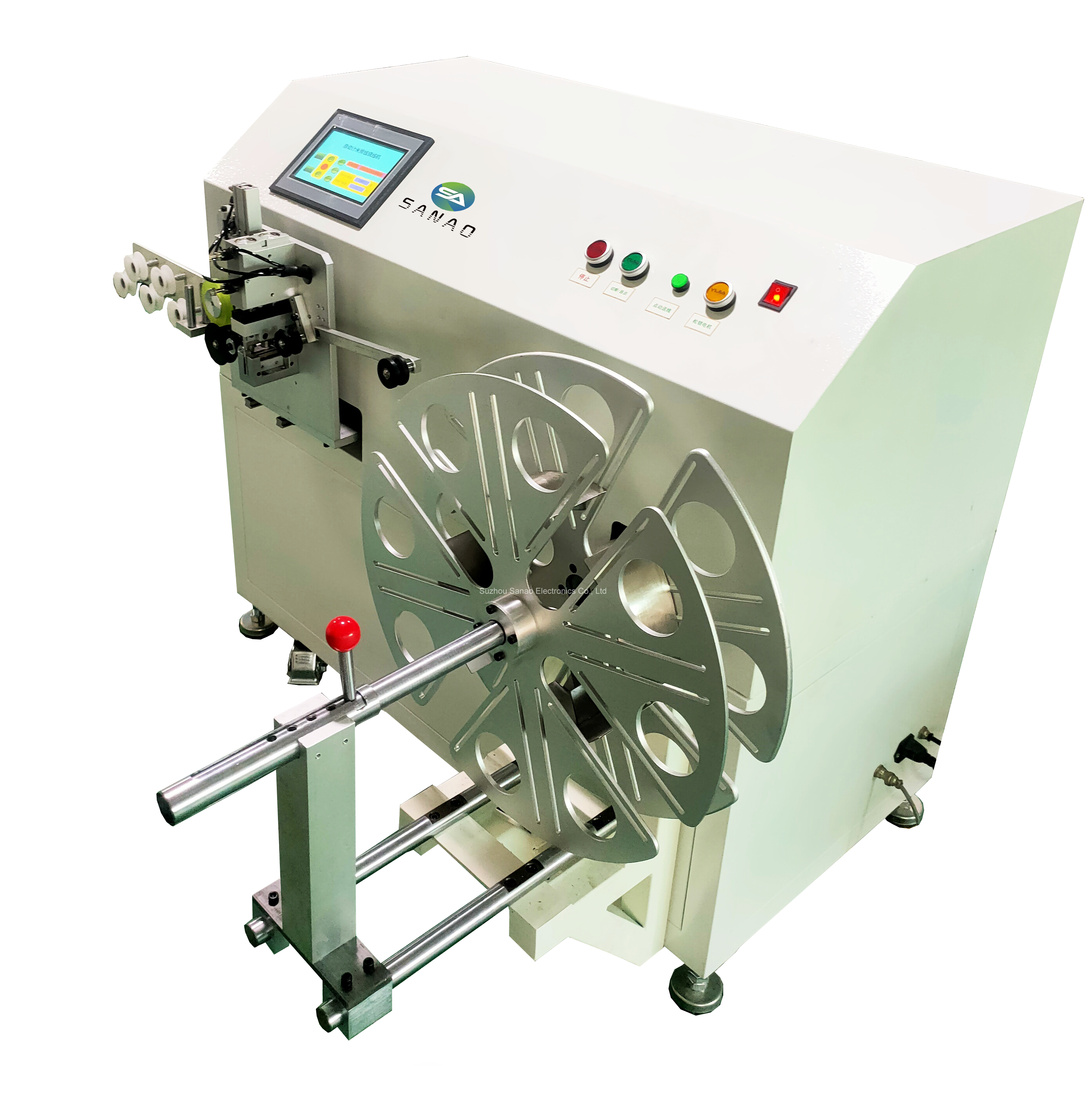 Chinese wholesale Strip Cable Machine -
 Semi-Automatic Cable measure Cutting and Winding machine – Sanao