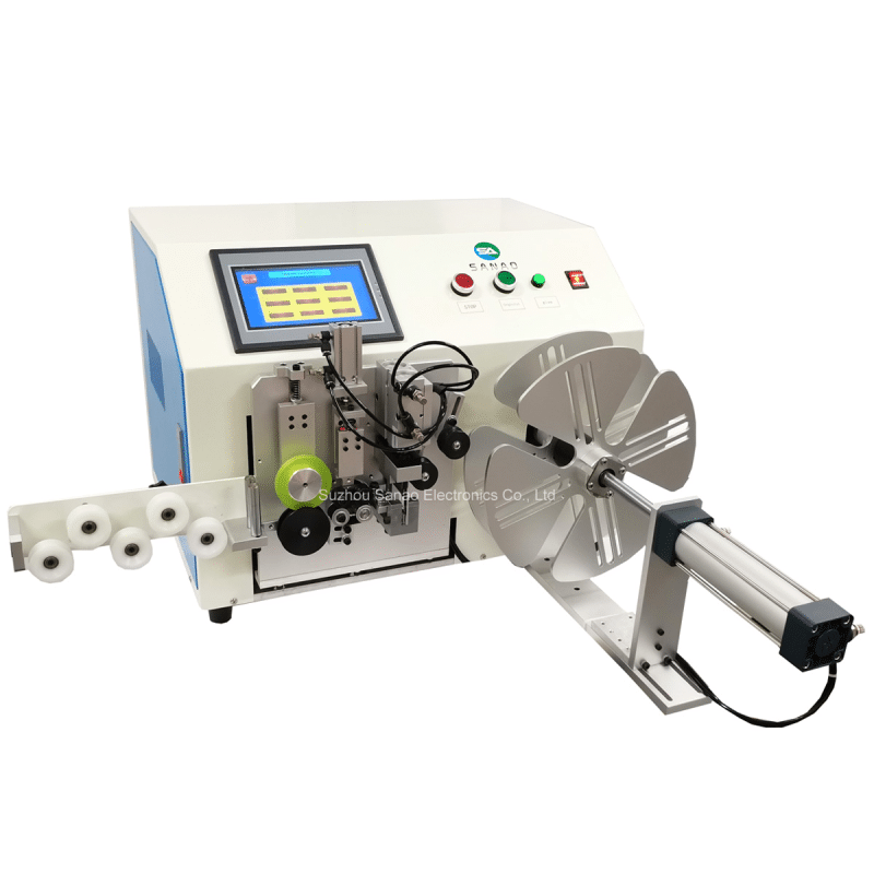 Ordinary Discount Nylon Webbing Roll Cutting Machine -
 Semi-Automatic Cable measure cutting Coil Machine – Sanao