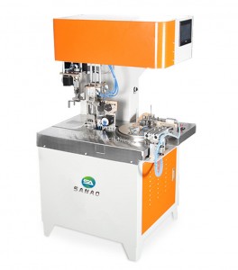 Automatic USB cable winding tying machine
