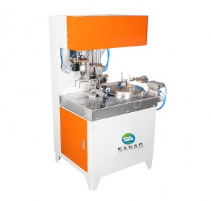 Automatic USB cable winding tying machine