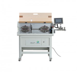 Automatic sheathed cable stripping cutting machine