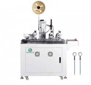 Automatic Wire Crimping Heat-Shrink Tubing Inserting Machine