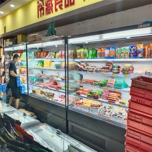 Factory Supply Hot Selling Commercial Right Angle Cake Cabinet Refrigerated Fresh-Keeping Freezer Fruit West Dessert Dessert Cooked Food Desktop Air-Cooled Display Cabinet
