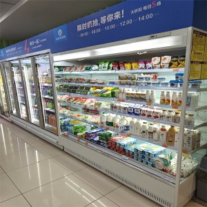 Wholesale Price China Vertical Refrigerated Display Case/Supermarket Cooler