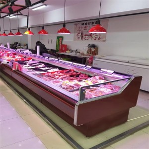 Factory wholesale Good Quality Food Meat Supermarket Display Freezer/Fresh Meat Refrigerator