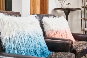 Personlized Products Fake Fur Simple Plush Cushions with Zipper Twisted Flannel Pillows