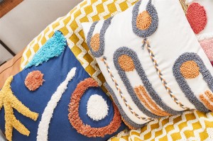 Tufted Pattern Square Cushion Series
