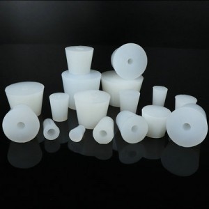 Silicone Rubber Custom Molded Silicone Tapered Plugs Silicone Lid Rubber Stopper for Glass bottle Sealing