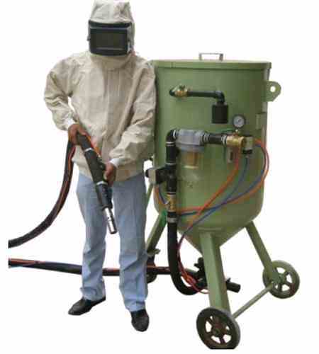 Portable Abrasive Deadman Control Sandblasting machinery 300L