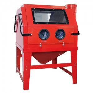 HST-SBC1200 CABINET SANDBLASTER WITH PARALLELED WORKING POSI