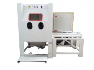 Suction type dry Sand Blasting machine with Turntable