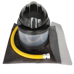 Whole set sand blasting helmet with air hose,air breathing filter,temperature regulator
