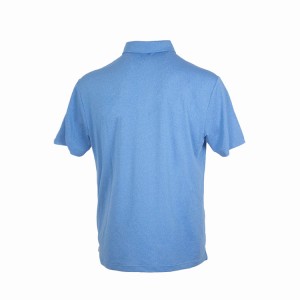 Kaos Golf pikeun Lalaki Kering Fit Lengan Pendek Melange Kinerja Moisture Wicking Polo Shirt 16eB122