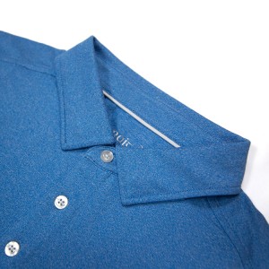 Golfshirts foar manlju Dry Fit Koarte Mouwen Melange Performance Moisture Wicking Polo Shirt 16eB122