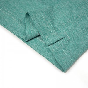 Kirasên Golfê ji bo Mêran Recycle Polyester Dry Fit Short Sleeve Melange Stripe Performance Moisture Wicking Polo Shirt