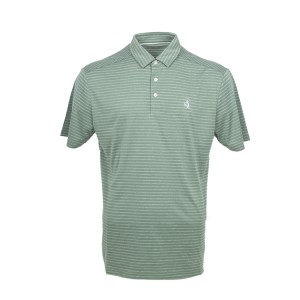 Camicie di golf per l'omi Recycle Polyester Dry Fit Maniche corte Stripe Performance Moisture Wicking Polo Shirt 18eB133