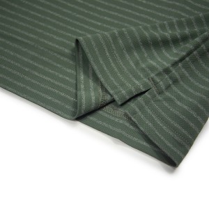Golfskjorter for menn Resirkuler polyester Dry Fit Kortermet Stripe Performance Moisture Wicking Polo Shirt 18eB133