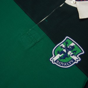 Uitstekende ontwerpen Kleurblok Hoge kwaliteit katoen piqué Unieke visschaal met borduurwerk Patch Polo T-shirts Unisex