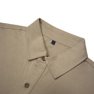 Solid Héich Qualitéit Koteng Jersey Polo Shirt