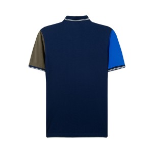 Kontrastna boja za visokokvalitetnu pamučnu Pique polo majicu